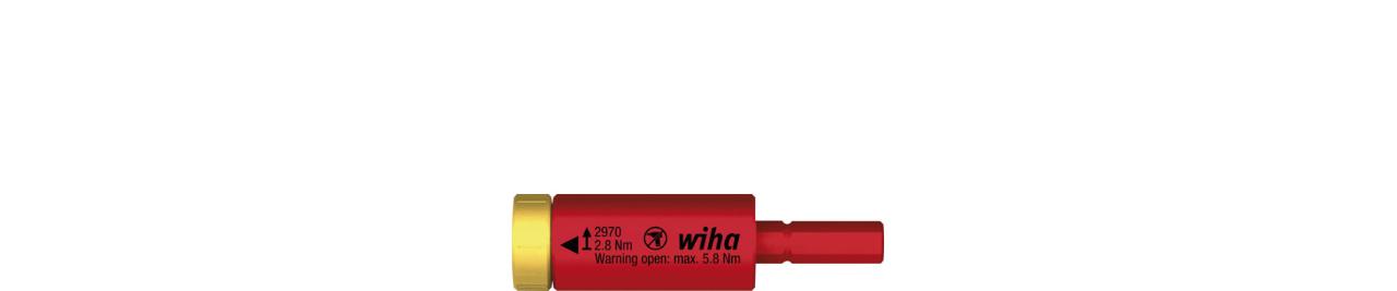 Wiha Momentadapter easyTorque electric til slimBits- og slimVario®-holder i blisterpakning 2.8 Nm (41344)