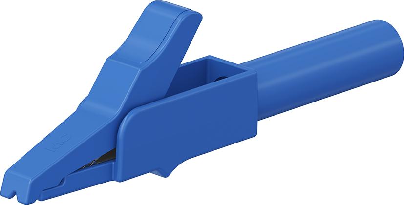 4 mm sikkerhedsclips blå