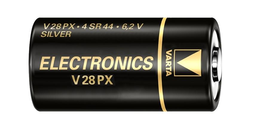 Varta batteri V28PX sølvoxid 6V; 145mAh; Ø13x25,2mm 4SR44